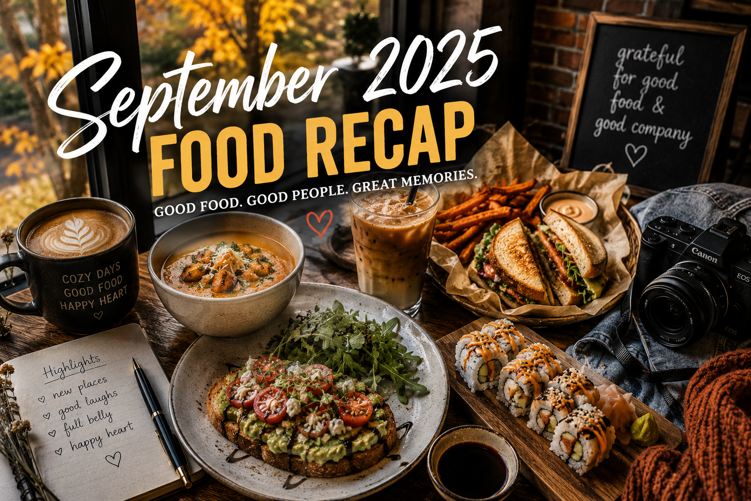 September 2025 Meal Reviews & Restaurant Recap
